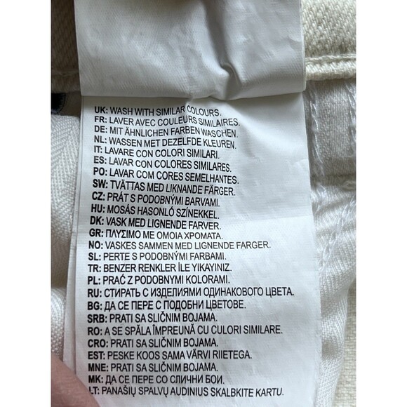 Dickies Button Fly Denim Work Pants Men's Size 32x32 Ivory DUR07NT - Picture 12 of 14